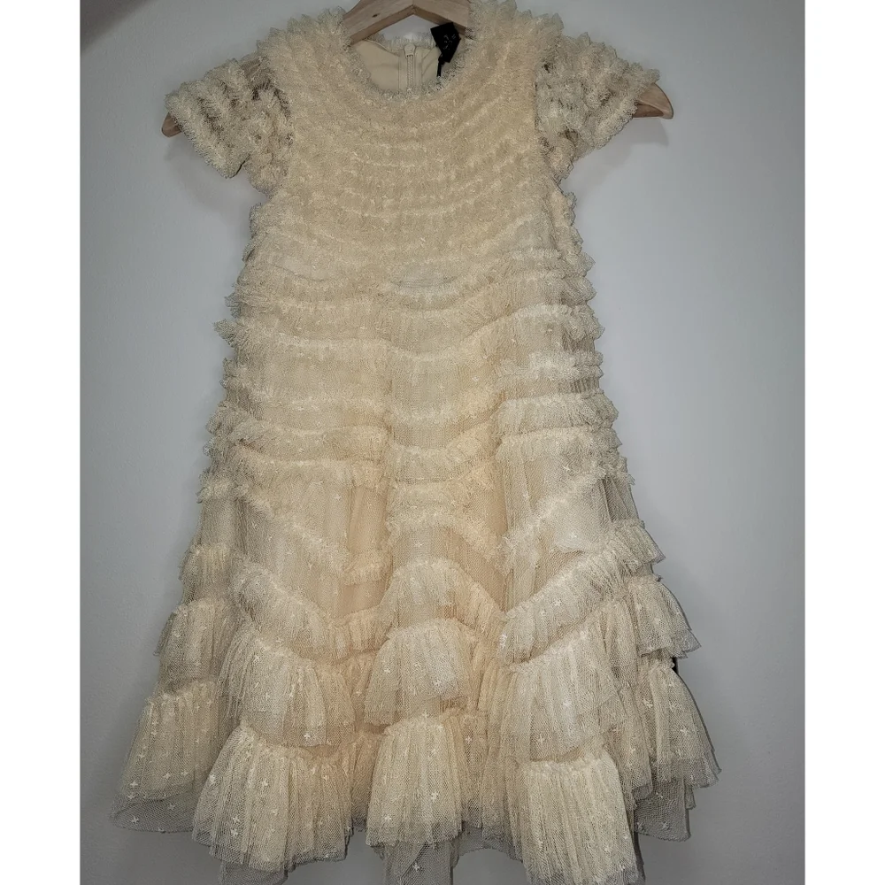 Needle & Thread × WILD ROSE RUFFLE KIDS DRESS - Picture 5 of 10